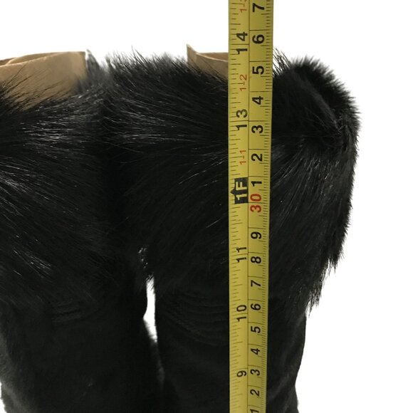 Tecnica Skandia Black Fur Boots Womens Size 7 Italy Apri Ski - Picture 8 of 10